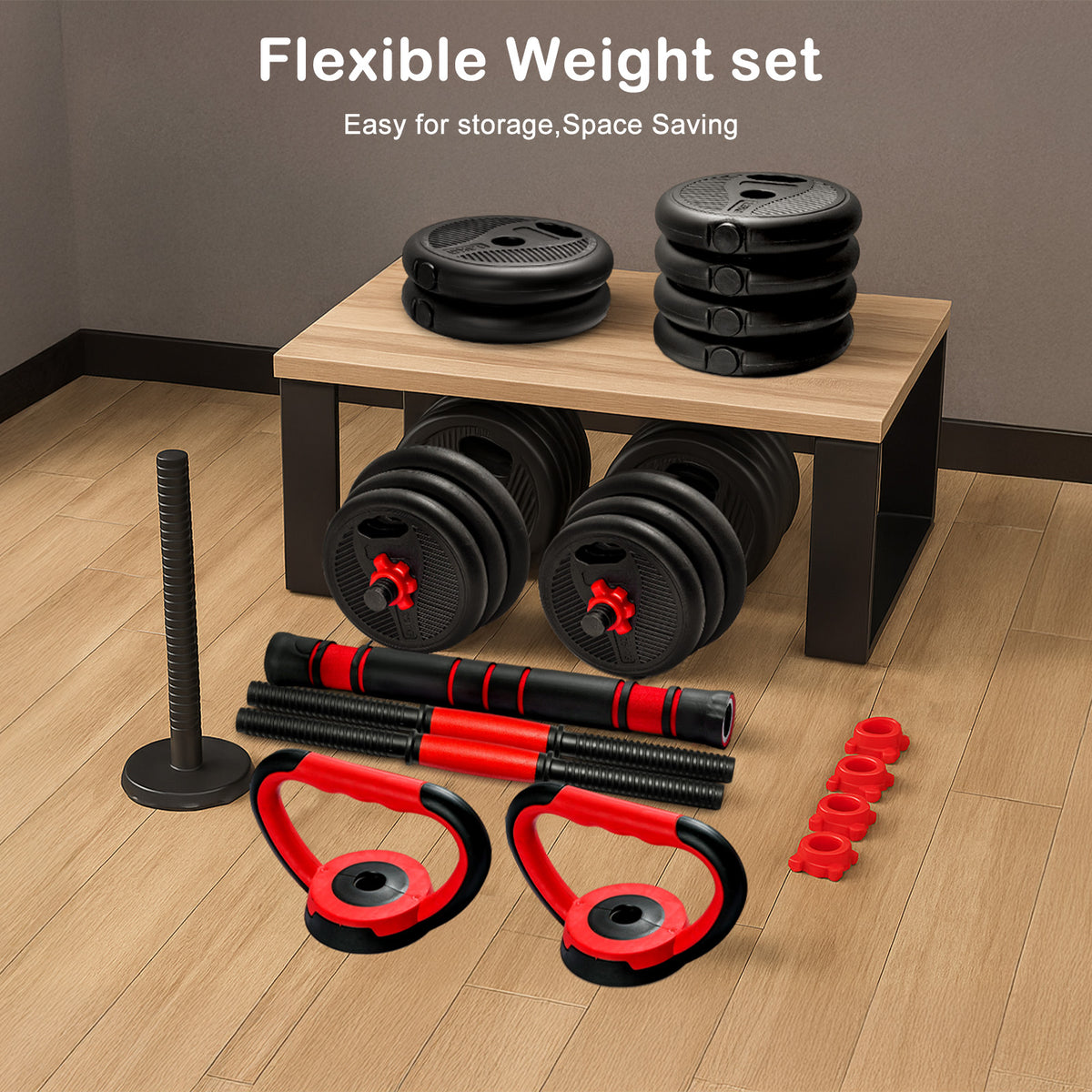 4-in-1 Verstellbares Hantelset