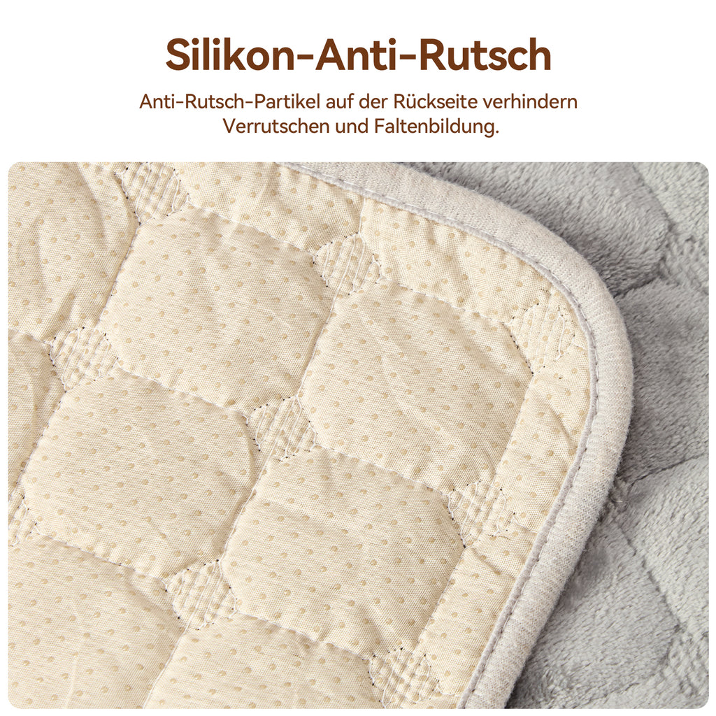 Premium Plüsch-Sesselschoner für Relaxsessel – Rutschfeste Auflage mit Armlehnen-Schutz, Kratzfest & Waschbar