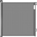 Ausziehbares Treppenschutzgitter (0–140 cm) – Flexibles Sicherheitsrolllo für Babys & Haustiere (Grau, 140 cm)